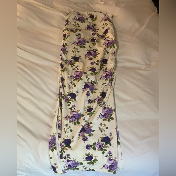 Heavy Manners Purple Flowers 💐 Tulip Skirt in Large - Picture 5 of 16